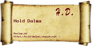 Hold Dalma névjegykártya